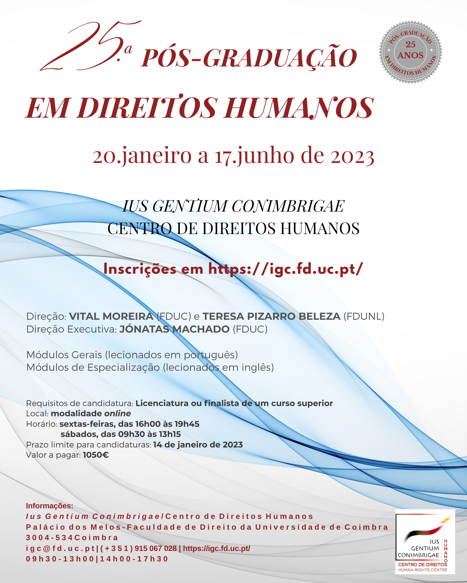 25º Curso de Pós-graduação em Direitos Humanos