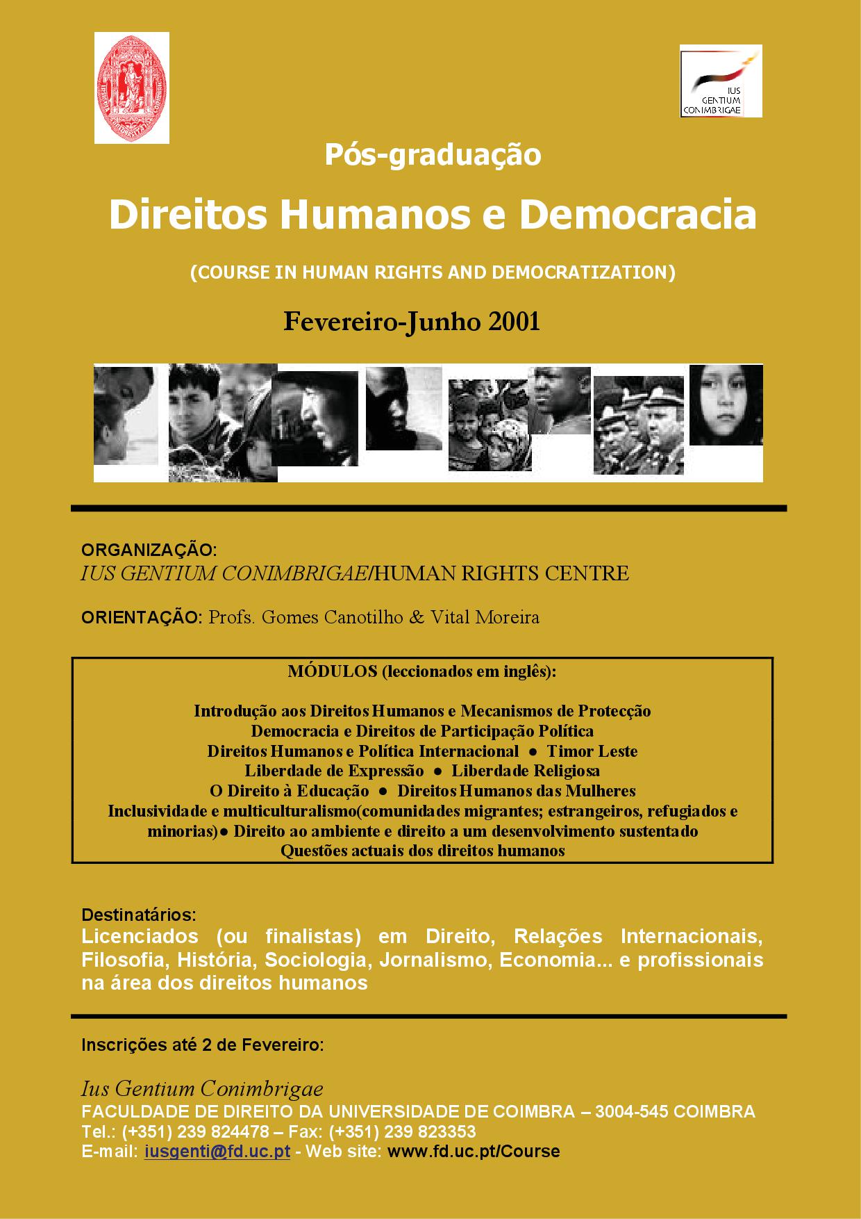 3º Curso de Pós-graduação em Direitos Humanos