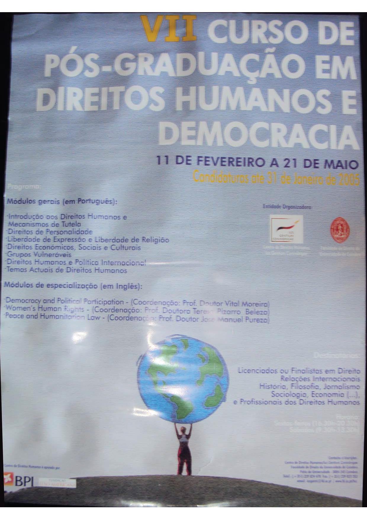 7º Curso de Pós-graduação em Direitos Humanos
