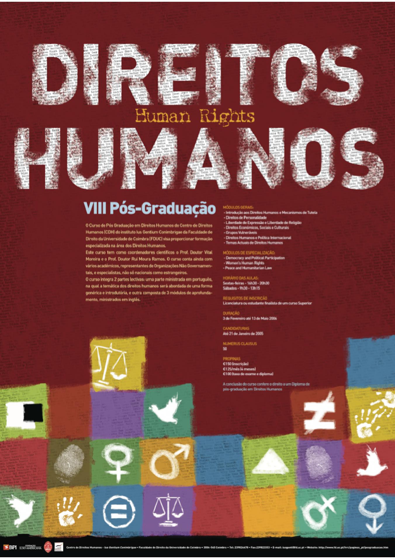 8º Curso de Pós-graduação em Direitos Humanos