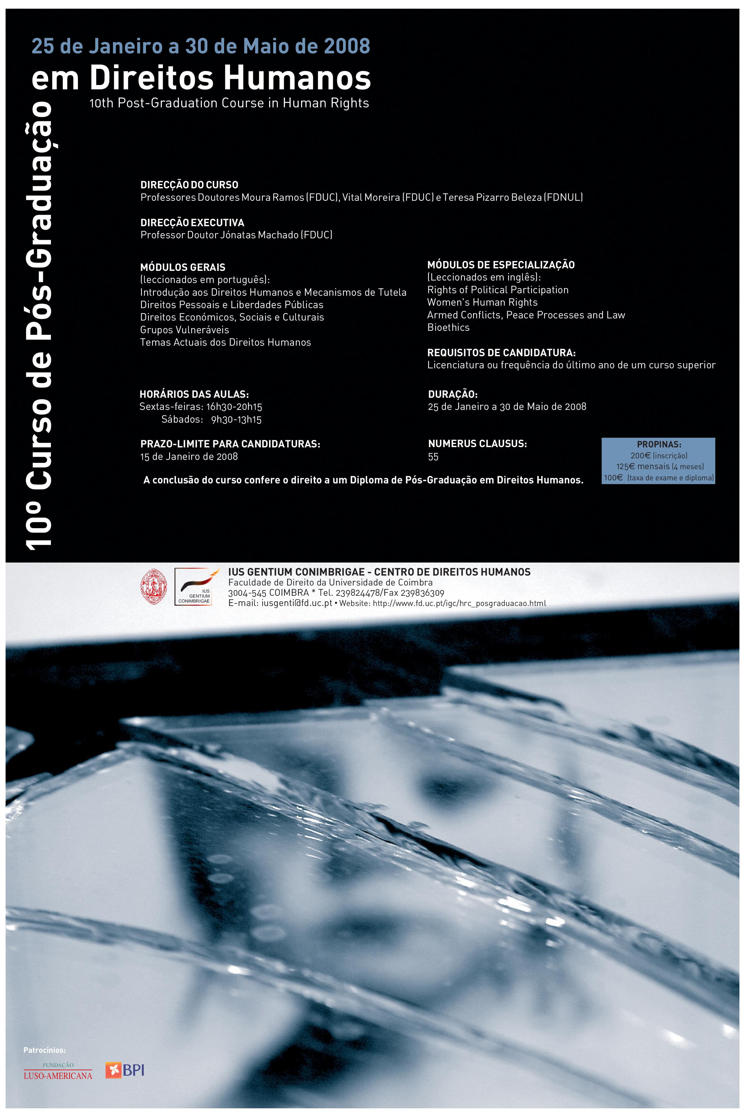 10º Curso de Pós-graduação em Direitos Humanos